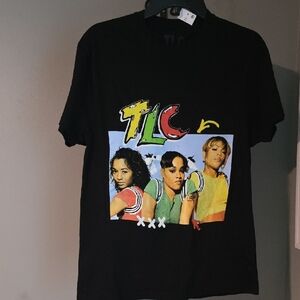 🆕️ TLC Black Graphic Tee NWT Size S 100% Cotton